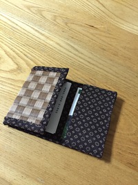 畳表と畳縁で作った名刺入れ 2015/11/28 08:16:52