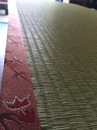 涼しげな金魚柄畳縁でベット畳施工 2016/06/18 17:45:46