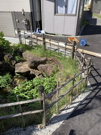 竹垣の制作 2021/09/16 15:55:40