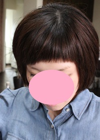 春カット。ボブ