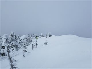 大崩山でＳｋｉ