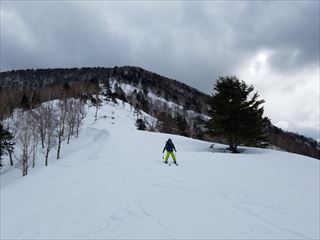 大崩山でＳｋｉ