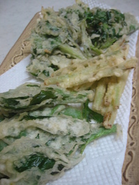 菜っ葉な夕食