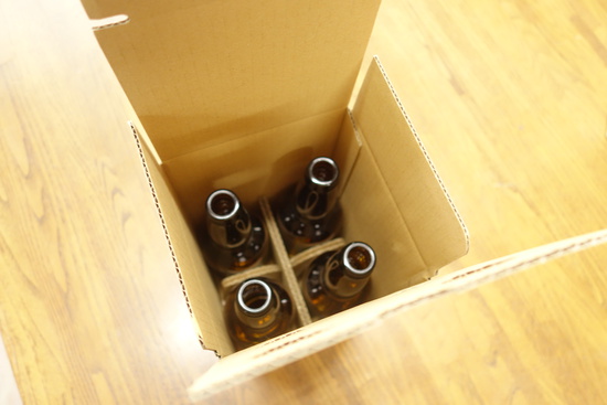 クラフトビール４本入れ箱　組み立て方⑤