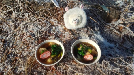 元旦は高屹山でお雑煮