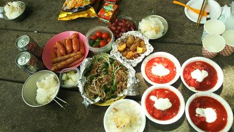 笠置山でランチ