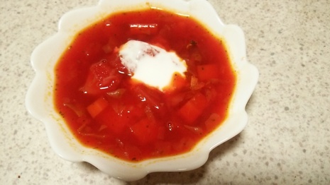 寒い日はボルシチ