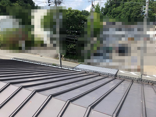 落雪ネット設置工事