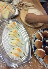 夜はサンドイッチ♪　朝はカービングΣ(ﾉ∀｀*)