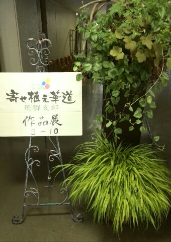 寄せ植え華道（飛騨支部）作品展♪