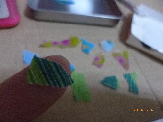 ウォールクロックをデコパッチ☆