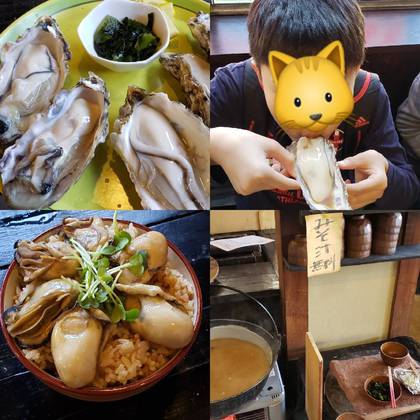 牡蠣小屋　と　小矢部アウトレットへ♪♪