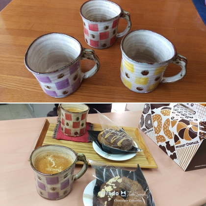 飛騨照見窯、器展inミントカフェにて♪