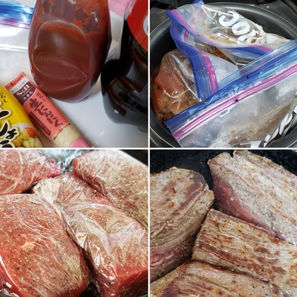 布の引っ越しとローストビーフ(๑´ڡ｀๑)