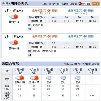 梅雨明け？