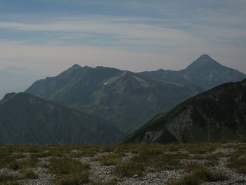 双六岳へ