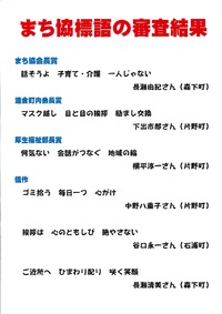 山王まちづくり標語　審査結果 2021/12/08 10:53:19