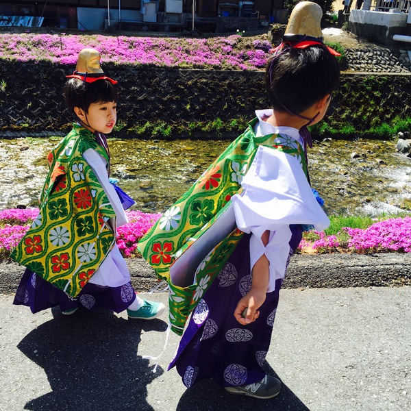 大祭の稚児行列！