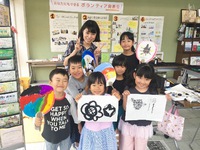 【うちわ書道教室】