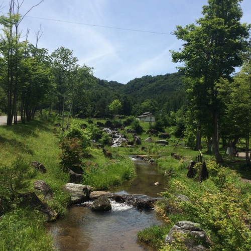 山之村牧場の小川