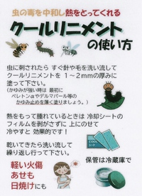蚊や蜂に刺された時のおススメ手当て方法♪ 2023/07/20 19:06:00