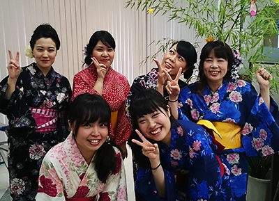 今日は浴衣で営業しています！
