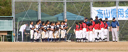 高信学童野球、試合開始!!