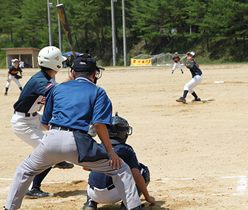 高信学童野球、試合開始!!