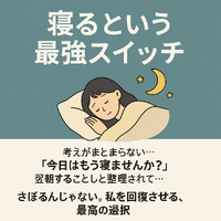 思考がまとまらない時の必殺技──「寝る」という最強スイッチ 2025/05/07 08:00:00