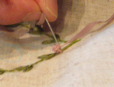 リボン刺繍教室　12月17日　開催報告