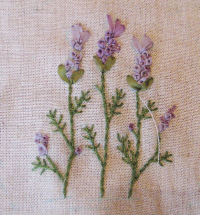 リボン刺繍教室　12月17日　開催報告