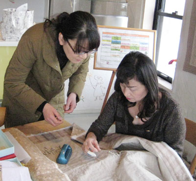 リボン刺繍教室　12月22日　開催報告