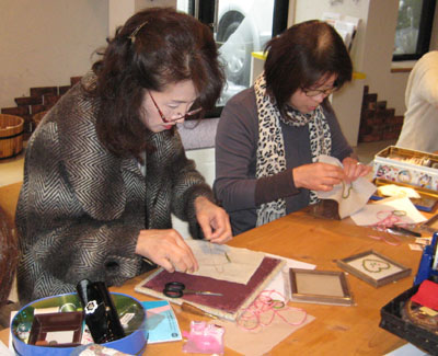 リボン刺繍教室　１月２１日　開催報告