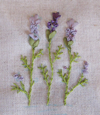 リボン刺繍教室　1月26日　開催報告