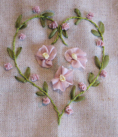 リボン刺繍教室　1月26日　開催報告