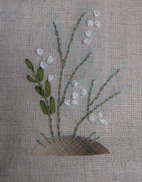 リボン刺繍教室　10月26日午後　開催報告