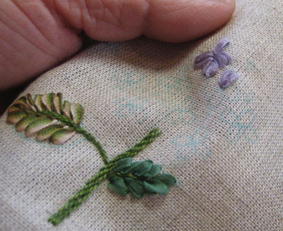 リボン刺繍教室　11月26日午前　開催報告