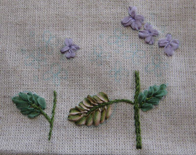 リボン刺繍教室　11月26日午前　開催報告