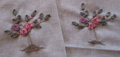 リボン刺繍教室　2月18日午前　開催報告