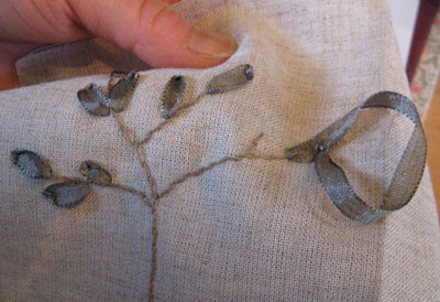 リボン刺繍教室　2月18日午前　開催報告