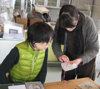 リボン刺繍教室　3月18日　開催報告