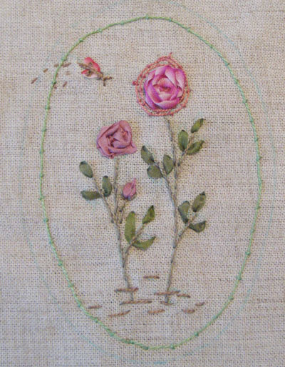 リボン刺繍教室　4月27日午後　開催報告