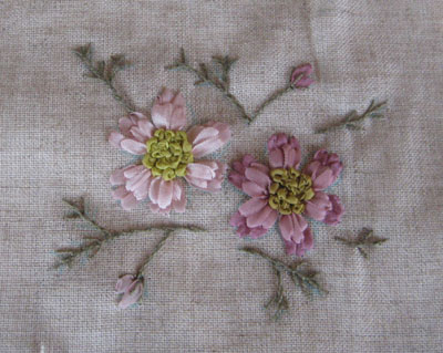 リボン刺繍教室　5月20日午前　開催報告