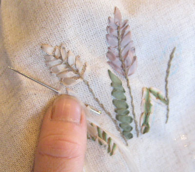 リボン刺繍教室　6月17日午前　開催報告