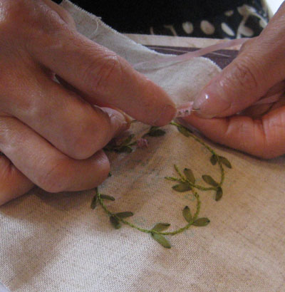 リボン刺繍教室　6月29日　開催報告