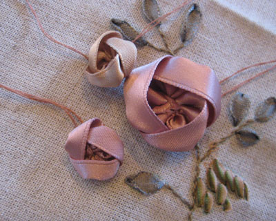 リボン刺繍教室　8月23日午前　開催報告