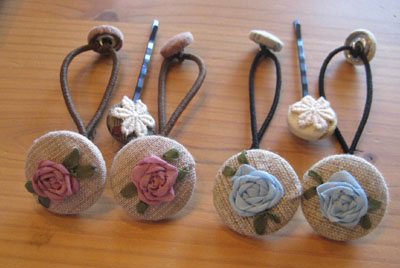 リボン刺繍教室　8月23日午前　開催報告