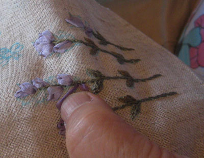 リボン刺繍教室　8月31日　開催報告