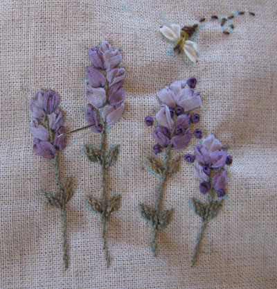 リボン刺繍教室　8月31日　開催報告