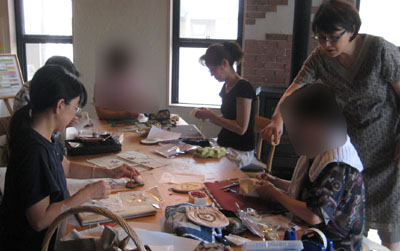 リボン刺繍教室　8月31日　開催報告